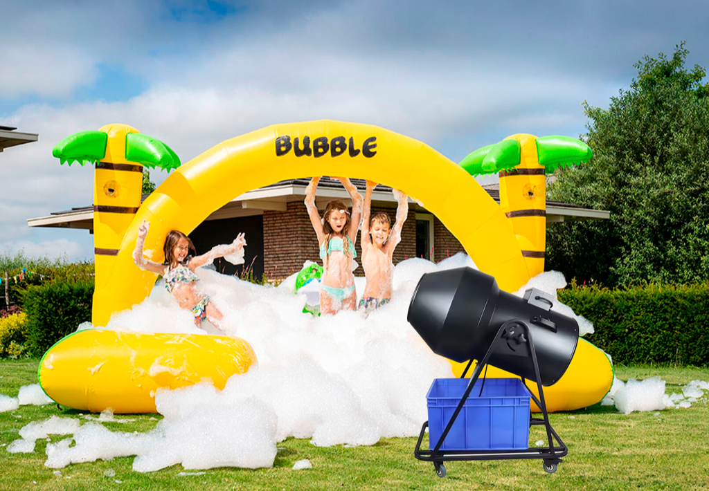 Schuimparty Pakket C met schuimbad en schuimkanon