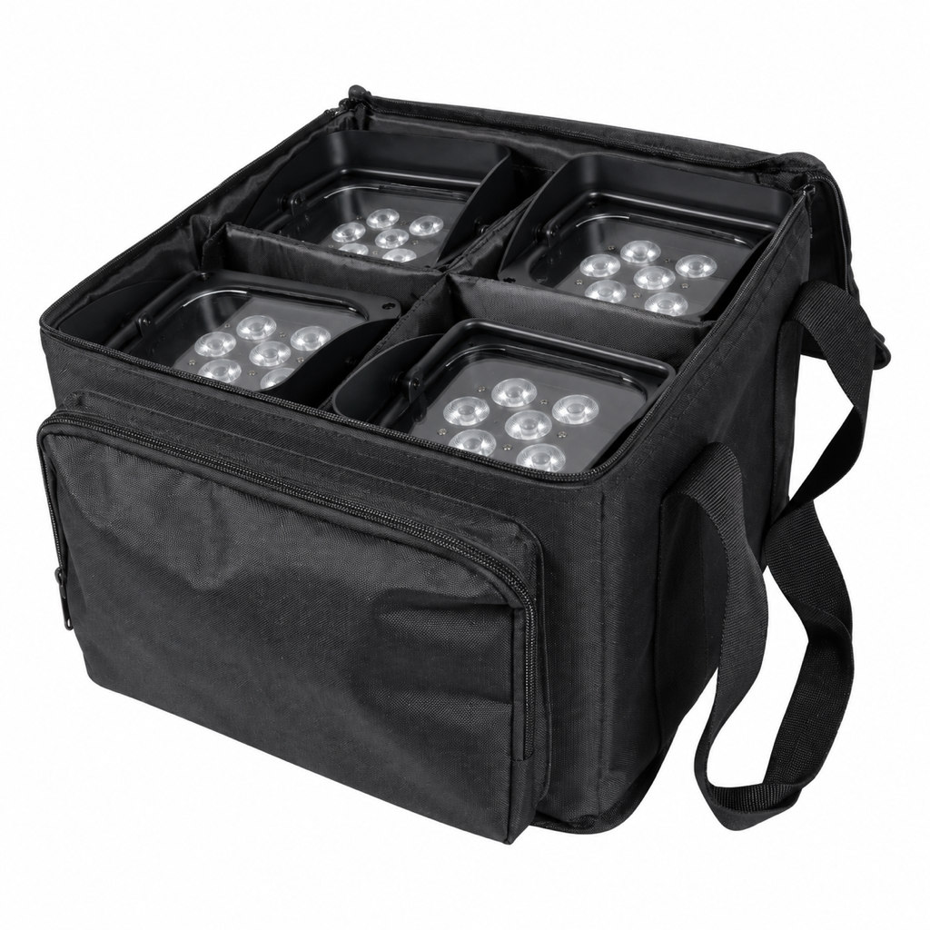 U’King uplightset – 4 × 6×18W RGBWA+UV